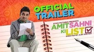 Watch Amit Sahni Ki List - Official Trailer HD (Bollywood Trailer) Video
