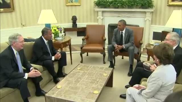 Watch Obama, Congressional Leaders Meet on Iraq Video