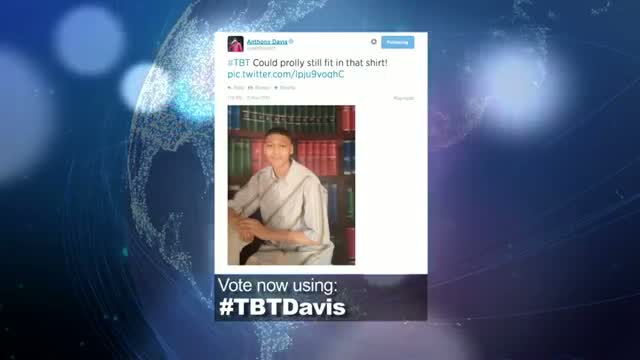 Watch 2014 NBA Social Media Awards Best #TBT Award Nominee: Anthony Davis Video