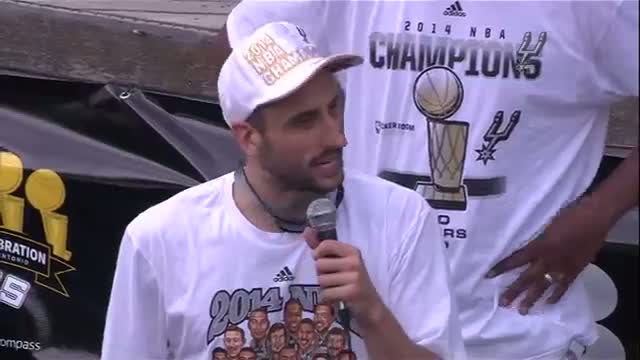 Watch NBA Spurs Parade: Manu Ginobili Video