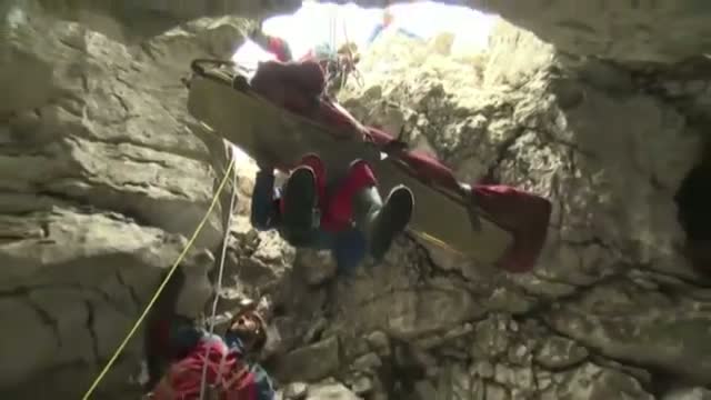 Watch Cave Researcher Thanks Crews for Rescuing Him Video