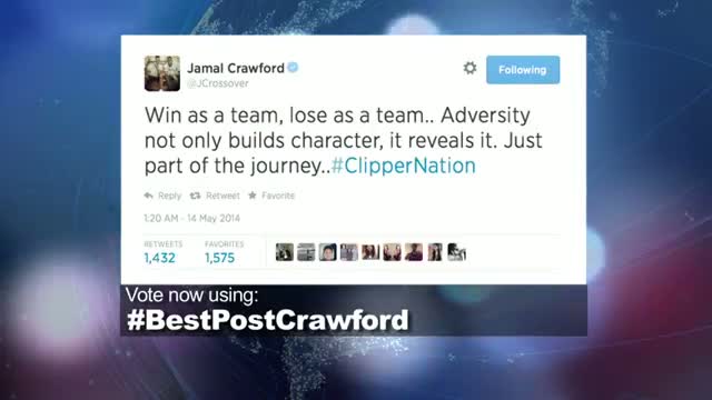 Watch 2014 NBA Social Media Awards Best Post Nominee: Jamal Crawford Video
