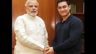 Watch Actor Aamir Khan calls on the PM Narendra Modi Video