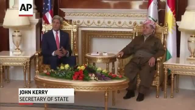 Watch Kerry Meets With Kurdish Leader in Iraq Video