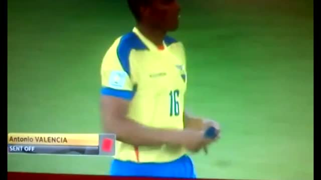 Watch ANTONIO VALENCIA RED CARD! Ecuador vs France 2014 analysis - World Cup Brazil 2014 Video
