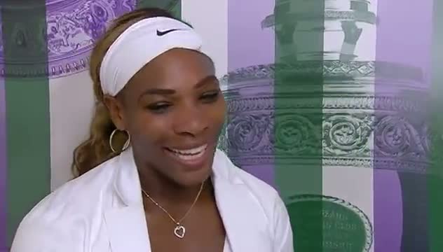Watch Serena Williams jokes about her crowd dive - Wimbledon 2014 Video