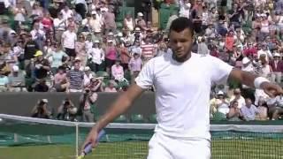 Watch Tsonga dances his way to epic win - Wimbledon 2014 Video
