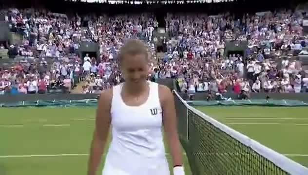 Watch Li Na gifts Strycova the match with a DF - Wimbledon 2014 Video