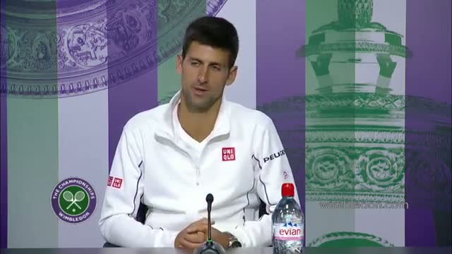 Watch Novak Djokovic: 'I need to learn to fall' - Wimbledon 2014 Video