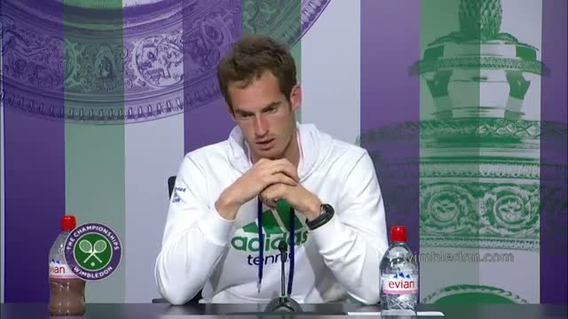 Watch Andy Murray 'very happy' with Wimbledon 2014 Video