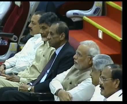 Watch PM Modi witnesses PSLV C23 launch Video