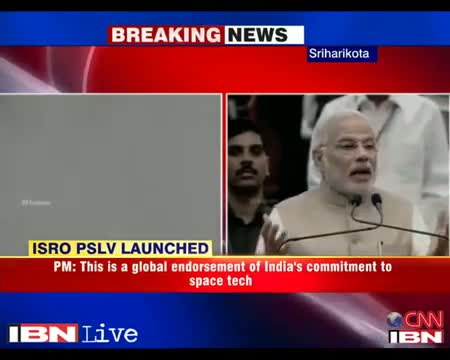 Watch PM Narendra Modi congratulates ISRO for PSLV C-23 launch Video