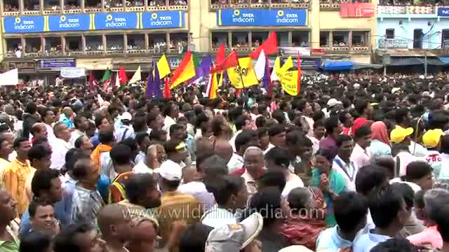 Watch Devotees participate in Jagannath Rath Yatra - Odisha Video
