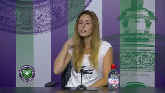 Watch Alize Cornet 'cannot believe' Serena upset - Wimbledon 2014 Video