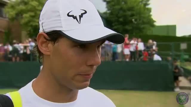 Watch Rafael Nadal 'everything is dangerous here' - Wimbledon 2014 Video