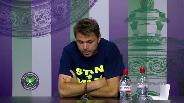 Watch Wawrinka looking forward to Federer challenge - Wimbledon 2014 Video