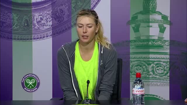 Watch Maria Sharapova 'today didn't go my way' - Wimbledon 2014 Video