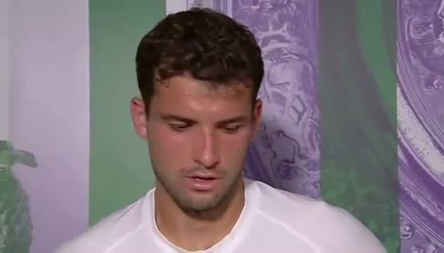 Watch Grigor Dimitrov post-match interview - Wimbledon 2014 Video