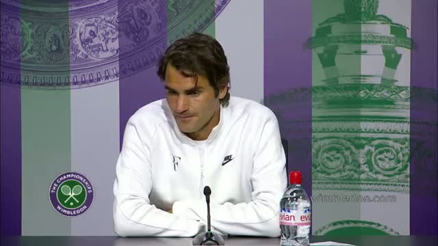 Watch Roger Federer happy to be back in the semis - Wimbledon 2014 Video