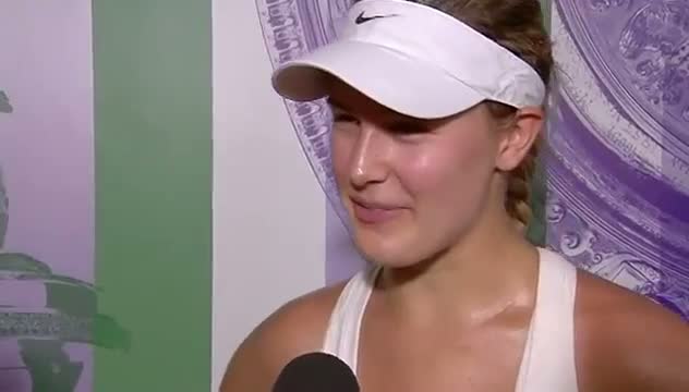 Watch Eugenie Bouchard: 'I've never finished a match like that' - Wimbledon 2014 Video