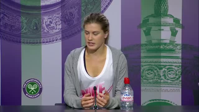 Watch Eugenie Bouchard 'worked so hard' for this - Wimbledon 2014 Video