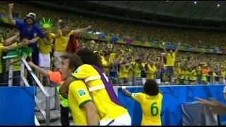 Watch David Luiz Goal - Brazil vs Colombia 2-0 - FIFA World Cup 5.7.2014 Video