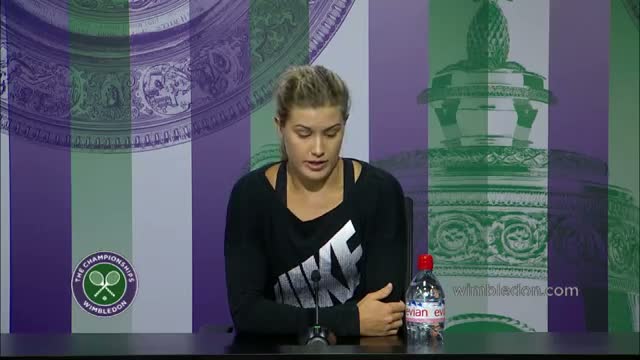 Watch Eugenie Bouchard 'the job is not over' - Wimbledon 2014 Video