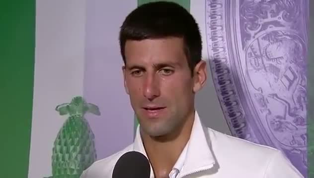 Watch Novak Djokovic: 'that was a tough match' - Wimbledon 2014 Video