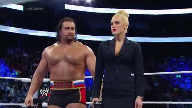 Watch Jack Swagger engages in an in-ring stand-off with Rusev: WWE SmackDown, July 4, 2014 Video