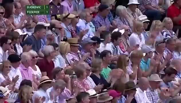 Watch Djokovic rips cross-court winner - Wimbledon 2014 Video