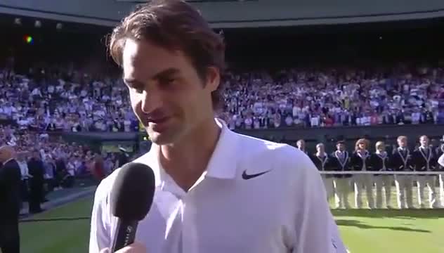 Watch Roger Federer post-match interview - Wimbledon 2014 Video