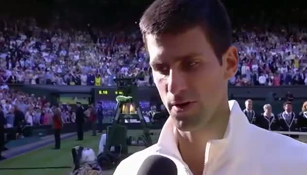 Watch Novak Djokovic winning interview - Wimbledon 2014 Video