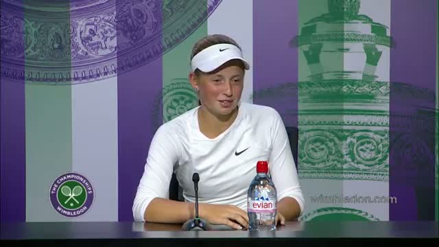 Watch 2014 Girls' Singles Champion Jelena Ostapenko Press Conference - Wimbledon 2014 Video