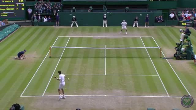 Watch HSBC Play Of The Day: Novak Djokovic incredible point - Wimbledon 2014 Video