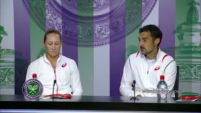 Watch Stosur & Zimonjic: 'it's been a great week' - Wimbledon 2014 Video