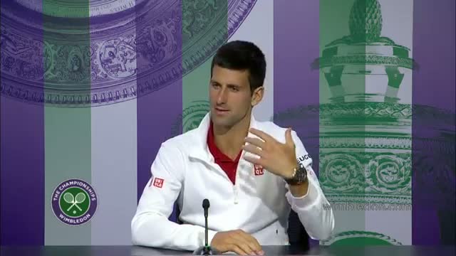 Watch Novak Djokovic: 'the best final I have played in' - Wimbledon 2014 Final Video