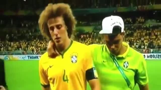 Watch David Luiz Crying/Cry/Cries vs Germany - Brazil vs Germany 1-7 - FIFA World Cup 2014 Brazil Video