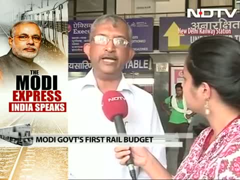 Watch Passengers react to Modi govt's first Rail Budget Video