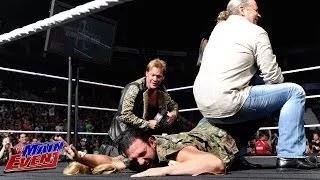 Watch Bret Hart punches Damien Sandow and locks him in the Sharpshooter: WWE Main Event, July 8, 2014 Video