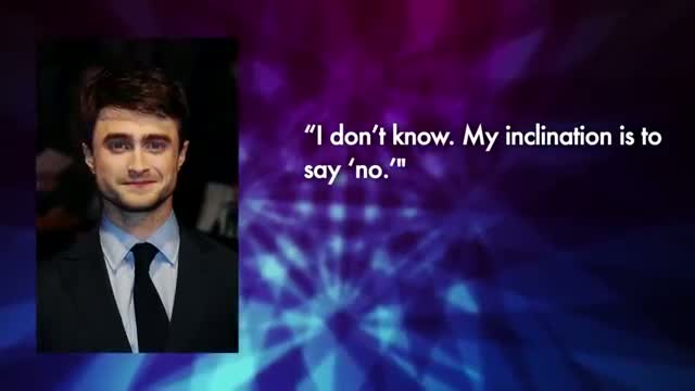 Watch Daniel Radcliffe Reveals Whether He Will Play Grown-Up Harry Potter Video