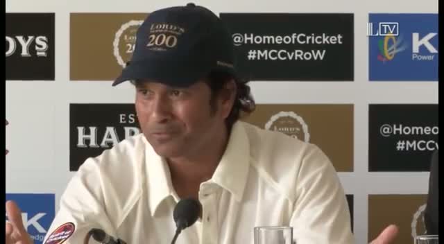 Watch Sachin Tendulkar relives first time at Lord's - MCC vs Rest of World Video