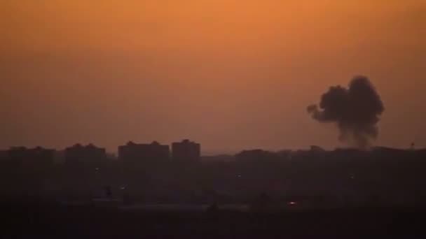 Watch Rockets fired at sunset across Israel,Gaza border Video