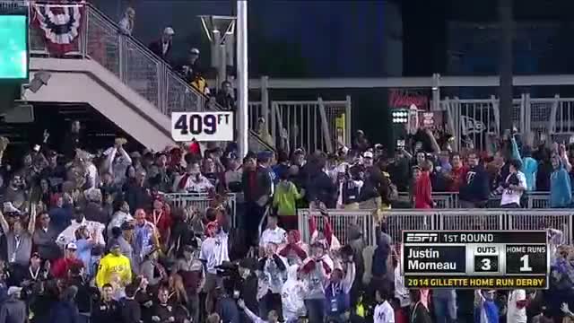 Watch Home Run Derby 2014-Morneau 409 Feet Blast Video