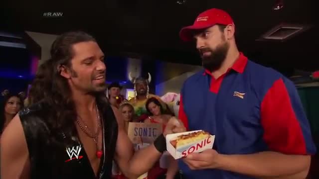 Watch Adam Rose shows Damien Sandow how you Sonic: WWE Raw, July 14, 2014 Video