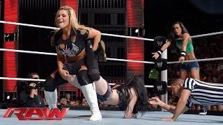Watch AJ Lee & Paige vs. Natalya & Emma: WWE Raw, July 21, 2014 Video