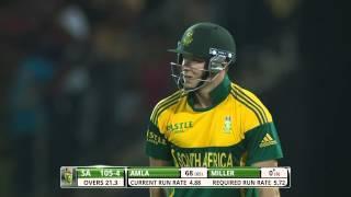 Watch DA Miller dropped on 0 by Ashan Priyanjan (SL vs SA 2nd ODI 2014) Video