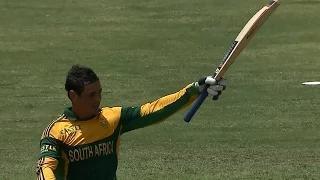 Watch Quinton de Kock fourth century of his career.. wonderful 128 runs (SL vs SA 3rd ODI 2014) Video
