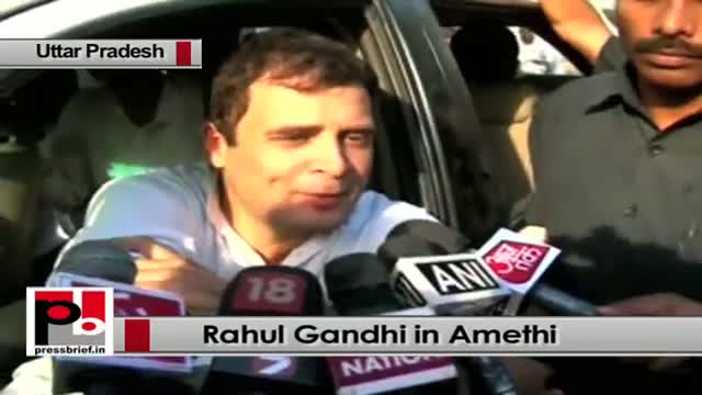 Watch Rahul Gandhi in Amethi slams Modi govt over price rise, Maharashtra Sadan row Video
