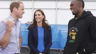 Watch Royals meet Usain Bolt at Commonwealth Games Video