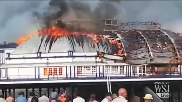 Watch Eastbourne Pier Fire Destroys Years of History Video